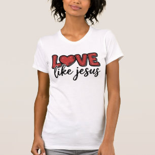 T-shirt Aimez comme Jésus Modèle de maillot chrétien vinta