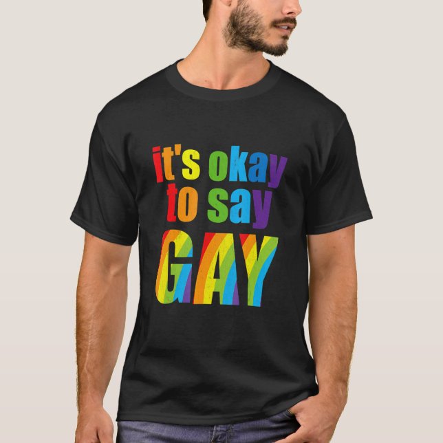 T-shirt Aimez Florida Gay Pas Peur De Dire Gay Lgbtq Gay R (Devant)