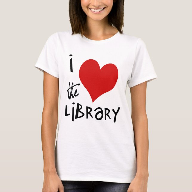T-shirt Aimez la bibliothèque (Devant)