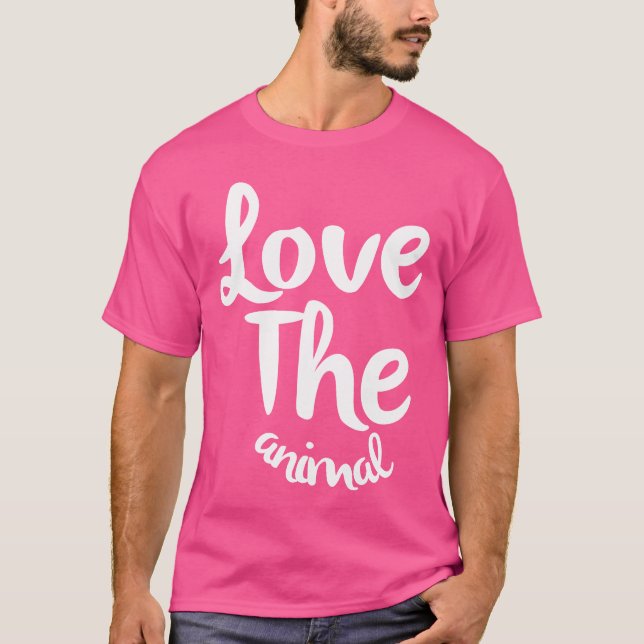 T-shirt Aimez la fille animale (Devant)