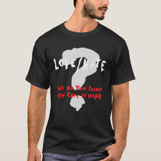 T-shirt Aimez La Haine Pourquoi Pensez-Vous Qu'Ils L'Appel