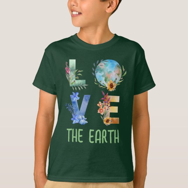 T-SHIRT AIMEZ LA TERRE  (Devant)
