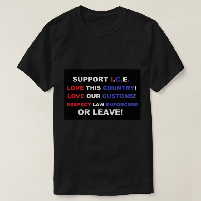 T-shirt Aimez l'Amérique (Design devant)