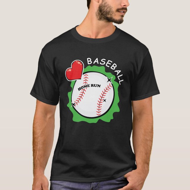 T-shirt Aimez le baseball (Devant)