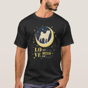 T-shirt Aimez Le Chien Shiba Inu À La Lune