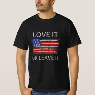 T-shirt Aimez-le ou laissez-le États-Unis Drapeau