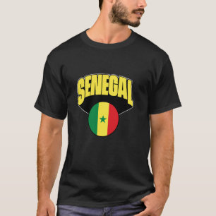 T-shirt Aimez le Sénégal avec le drapeau sénégalais Fierté