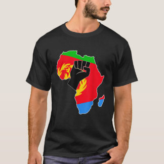 T-shirt Aimez L'Erythrée Avec Drapeau Erythréen En Afrique