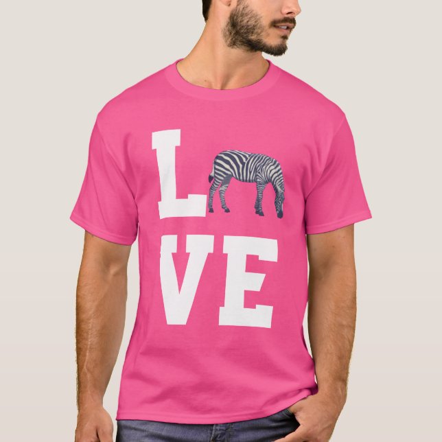 T-shirt Aimez les filles zèbres (Devant)