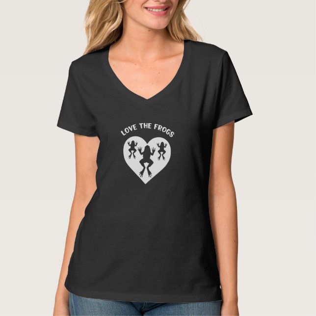 T-shirt Aimez Les Grenouilles Conception Pour Les Amateurs (Devant)