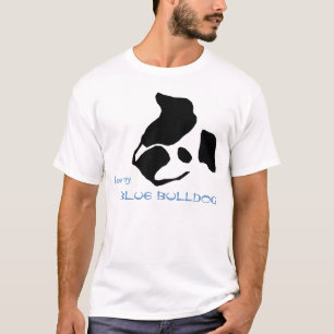 T-shirt Aimez ma chemise bleue de bouledogue