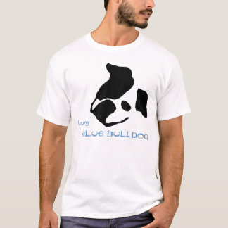 T-shirt Aimez ma chemise bleue de bouledogue
