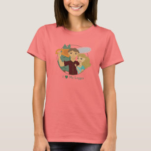T-shirt Aimez ma pièce en t de sonnerie d'enregistreur