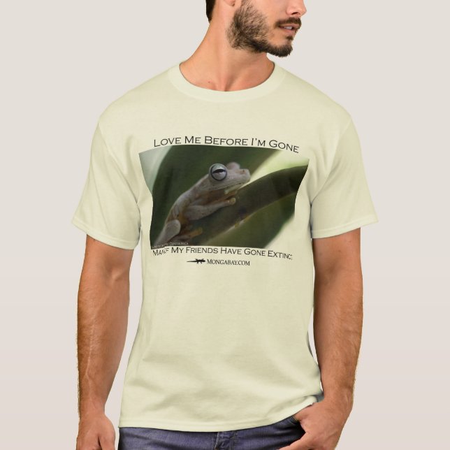 T-shirt Aimez-moi avant que je sois allé - grenouille de (Devant)