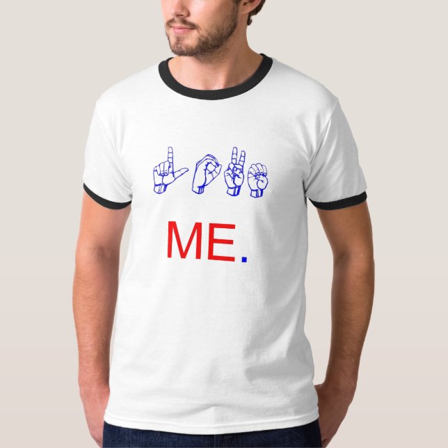 T-shirt aimez-moi langue des signes (Devant)