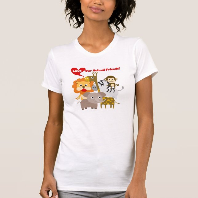 T-shirt Aimez nos amis animaux (Devant)
