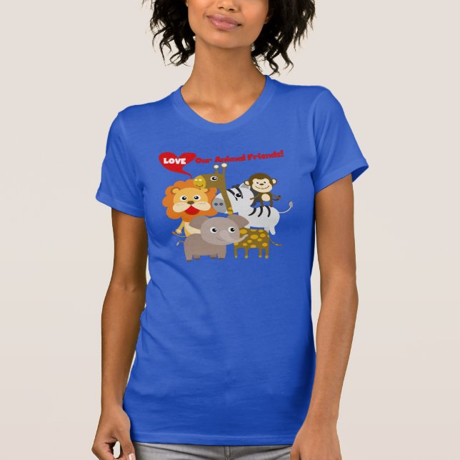 T-shirt Aimez nos amis animaux (Devant)