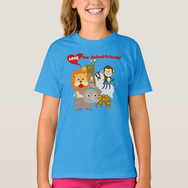 T-shirt Aimez nos amis animaux (Devant)