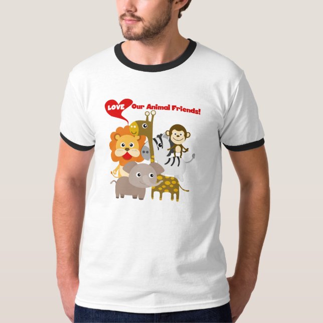 T-shirt Aimez nos amis animaux (Devant)