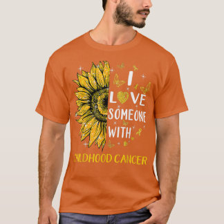 T-shirt Aimez quelqu'un avec le cancer de l'enfance sensib