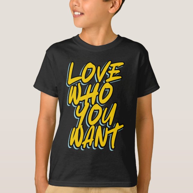 T-SHIRT AIMEZ QUI VOUS VOULEZ (Devant)