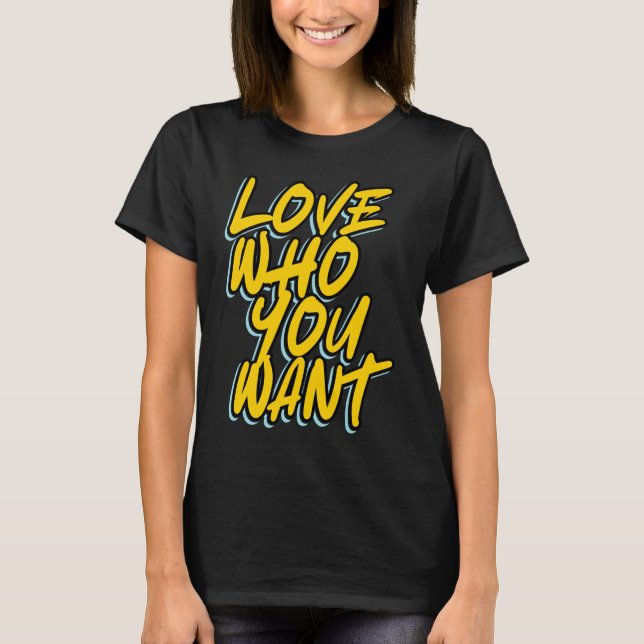 T-SHIRT AIMEZ QUI VOUS VOULEZ (Devant)