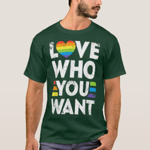T-shirt Aimez qui vous voulez Gay pride LGBT Hommes Femmes
