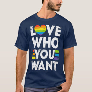 T-shirt Aimez qui vous voulez Gay pride LGBT Hommes Femmes