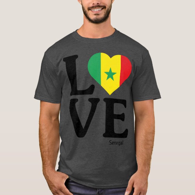 T-shirt Aimez Sénégal vintage (Devant)