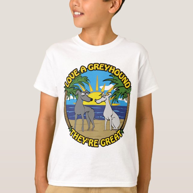 T-SHIRT AIMEZ UN GREYHOUND ILS SONT GRANDS (Devant)