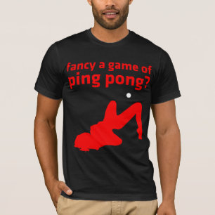T-shirt aimez un jeu de ping-pong ?