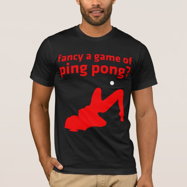 T-shirt aimez un jeu de ping-pong ? (Devant)