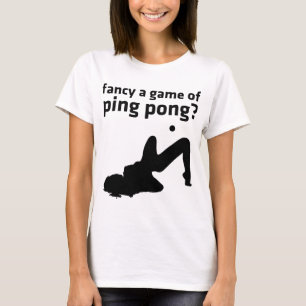 T-shirt aimez un jeu de ping-pong ?