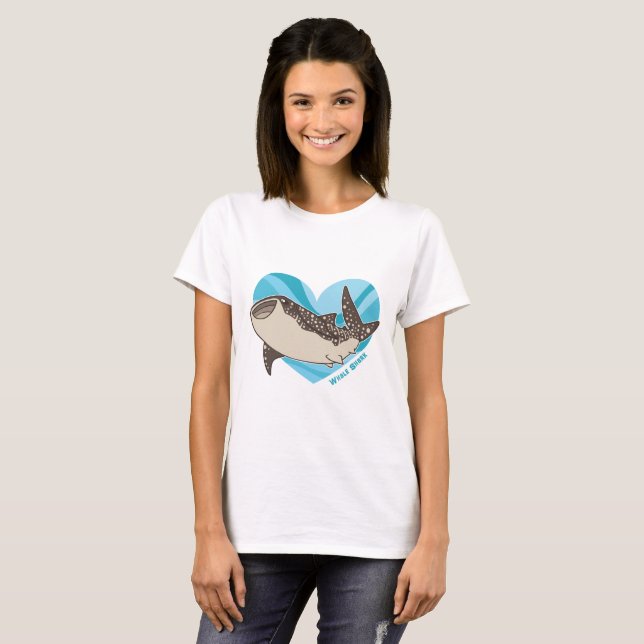 T-shirt Aimez vos requins de baleine (Devant entier)
