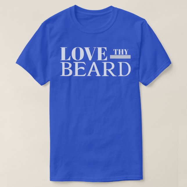 T-shirt Aimez votre barbe 1 (Design devant)