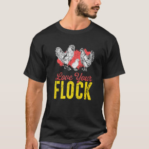 T-shirt Aimez Votre Troupeau De Poules Poulailler De Poule