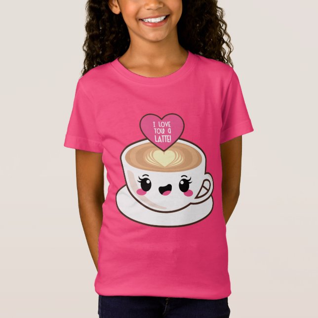 T-Shirt Aimez-vous un Latte EMoji (Devant)