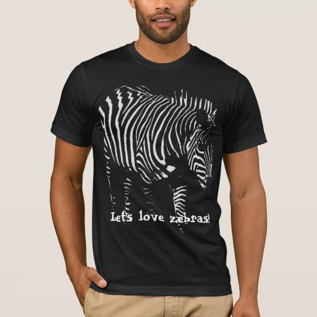 T-shirt Aimons les zèbres ! (Devant)