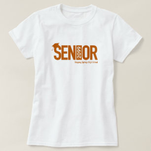 T-shirt AÎNER orange brûlé avec capuchon de graduation