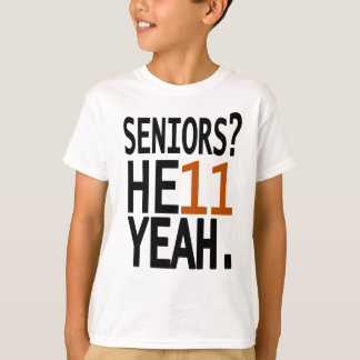 T-shirt Aînés ? HE11 OUI. (orange)