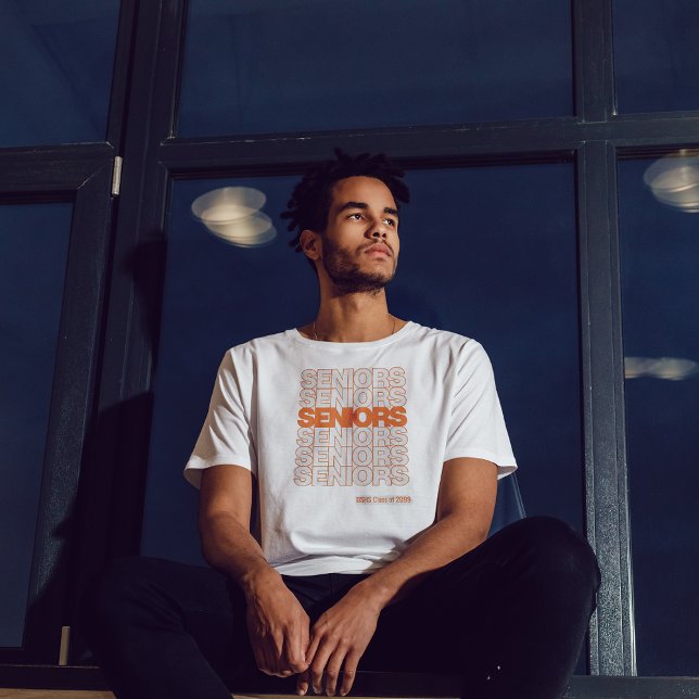 T-shirt Aînés Orange Aînés Aînés (Créateur téléchargé)