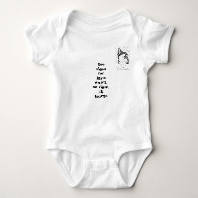 T-shirt Ainsi flexi, il blesse (Devant)