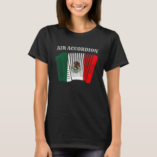 T-shirt Air Accordion Cinco De Mayo Fiesta Drapeau Mexicai