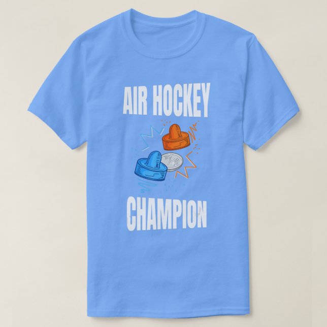 T-shirt Air Hockey Champion design for Air Hockey Player  (Design devant)