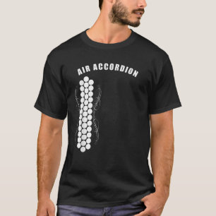 T-shirt Air Mime Invisible Preuve Accordion Musique Imagin