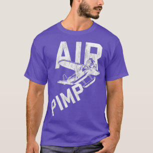 T-shirt Air Pimp Pilot Drôle Distressed