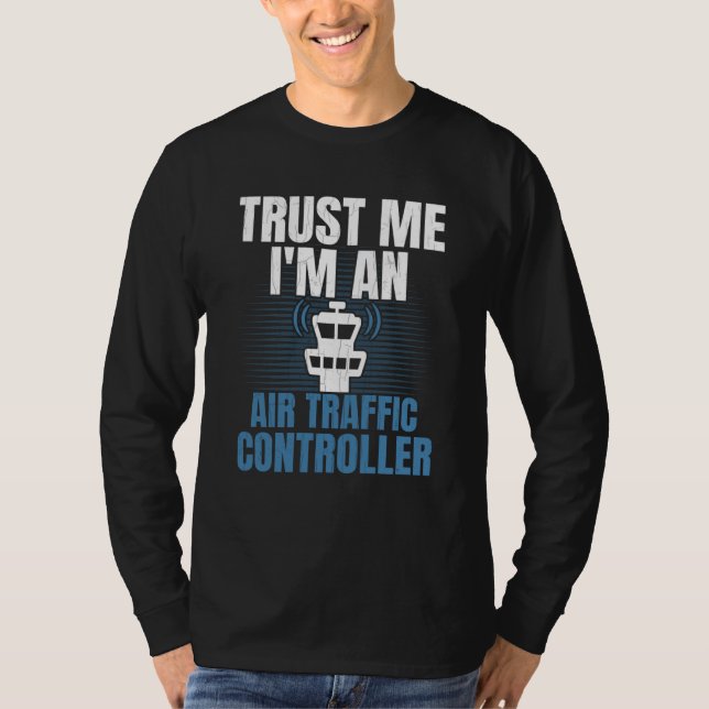 T-shirt Air Traffic Controller Aviation Airplane Graphic (Devant)