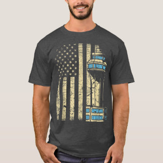 T-shirt Air Traffic Controller TowerAircraft Airspace ATC 