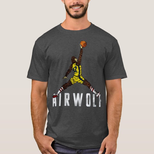 T-shirt Air Wolf Funny (Devant)
