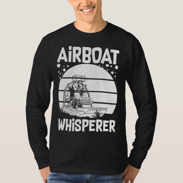 T-shirt Airboat Fanboat Rc Hydroplane Racing Swamp Boat Ri (Devant)